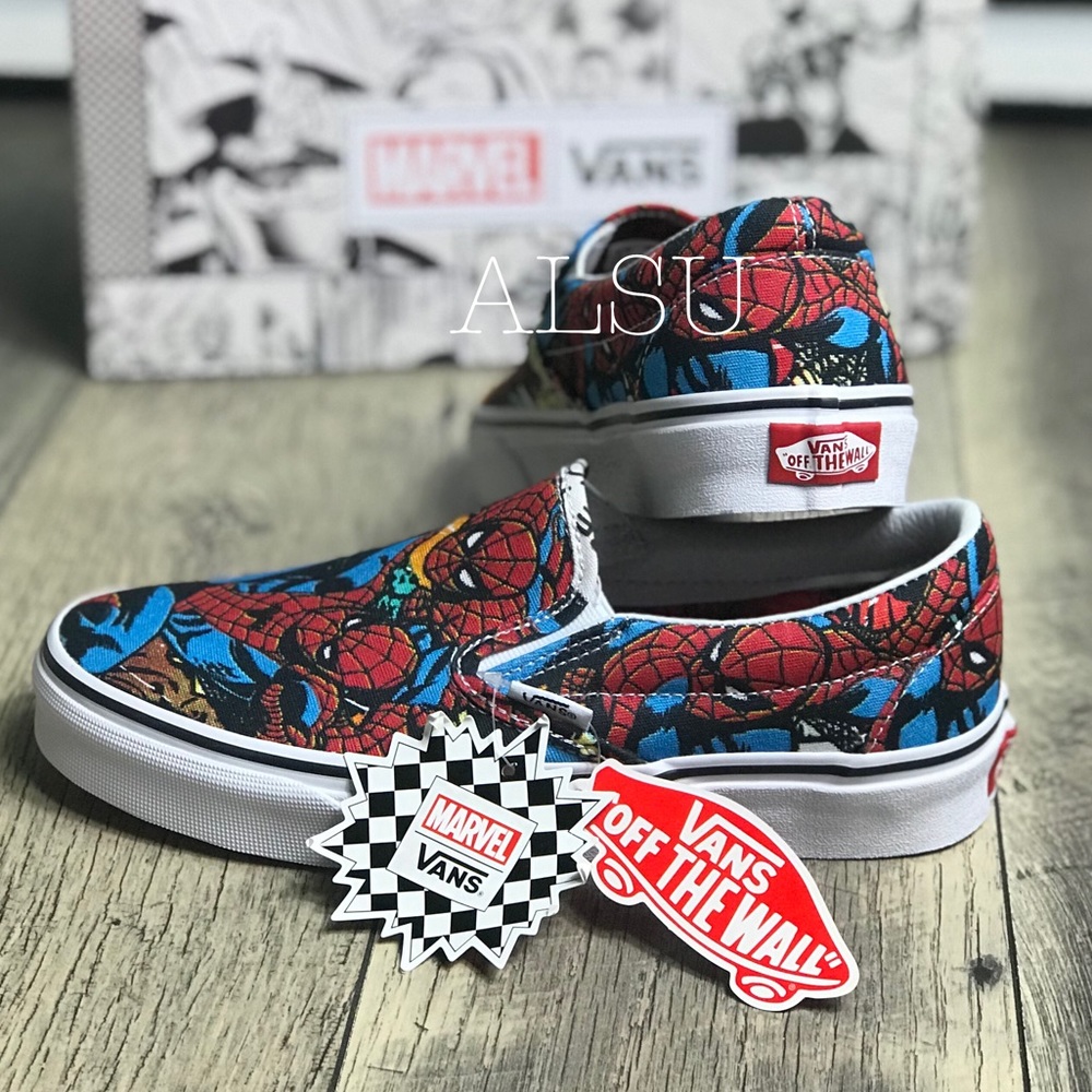 NWT VANS&Marvel Classic Slip ON Spider ManW AUTHEN - Picture 3 of 8